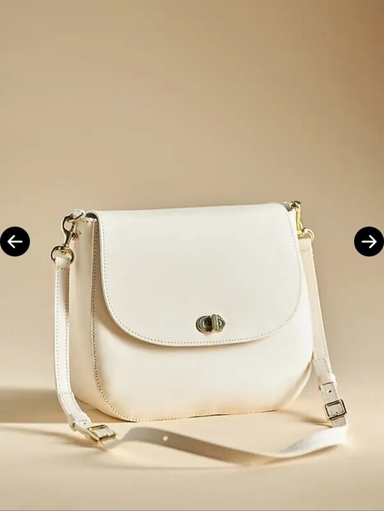 Clare V. Handbags - Clare V. Turnlock Louis Purse In Cream NWOT